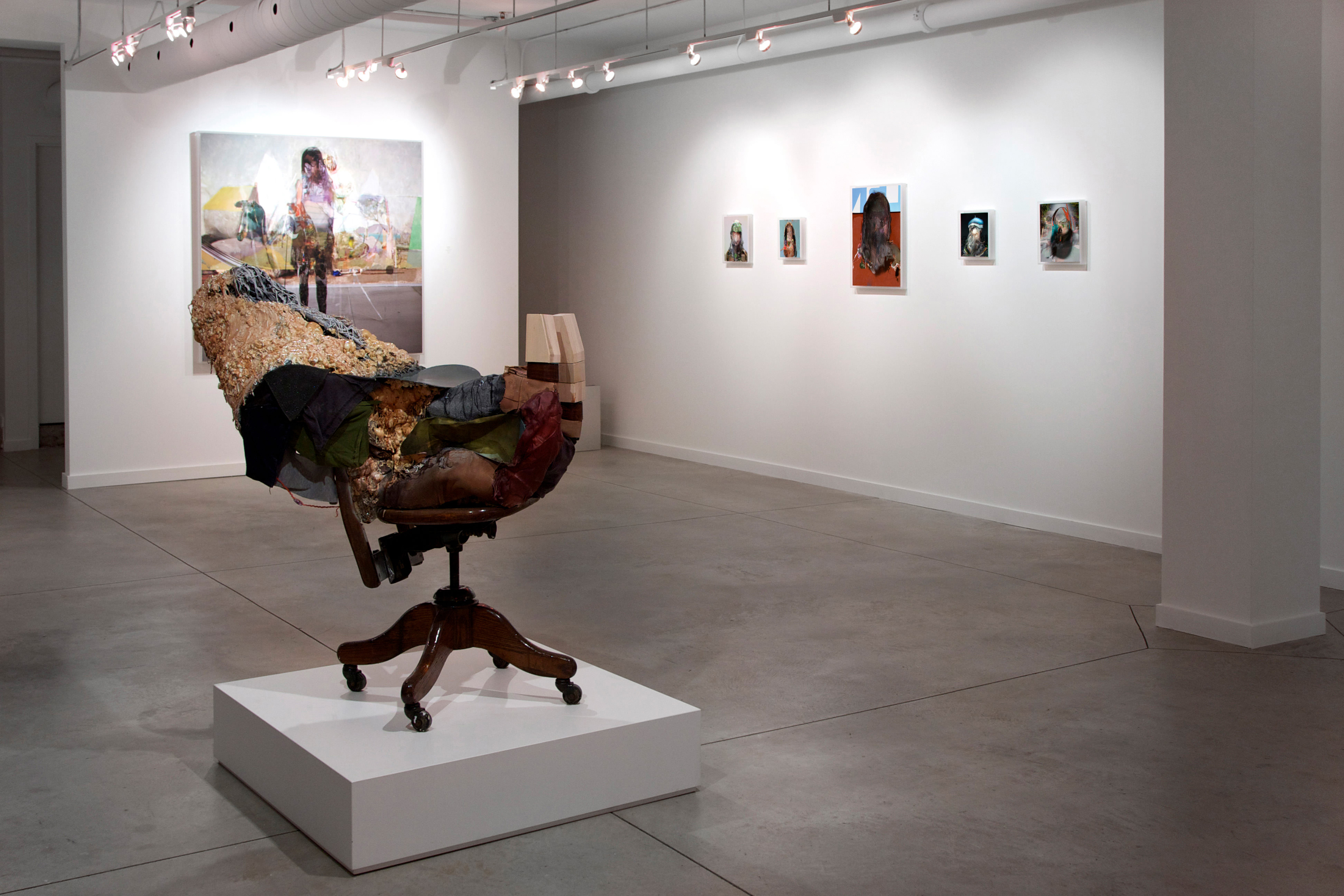 Alex Fischer, Knight assemblage sculpture, installed in 'Smarter Today' at O'Born Contemporary